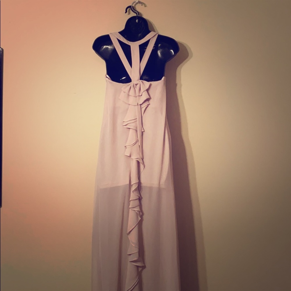 Beige High-Low Prom / Hoco Dress
